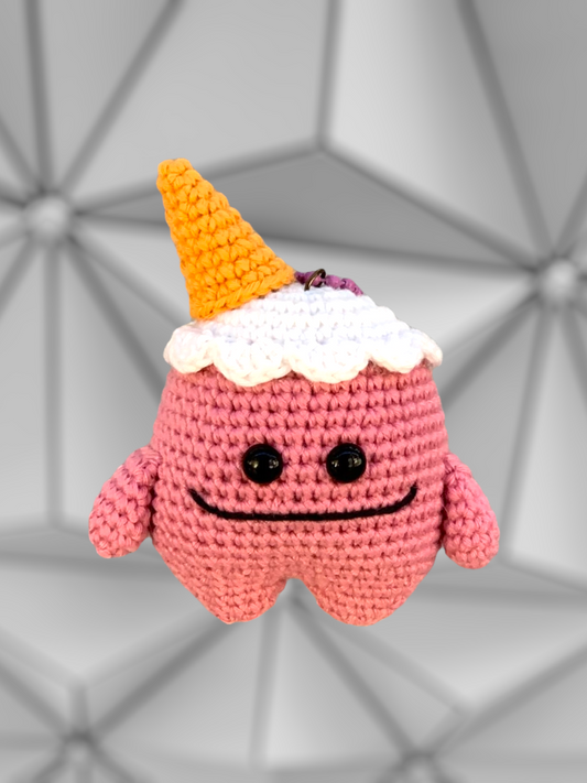 Ice Cream Monster Keychain
