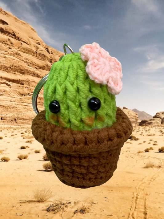 Tiny Cactus Keychain