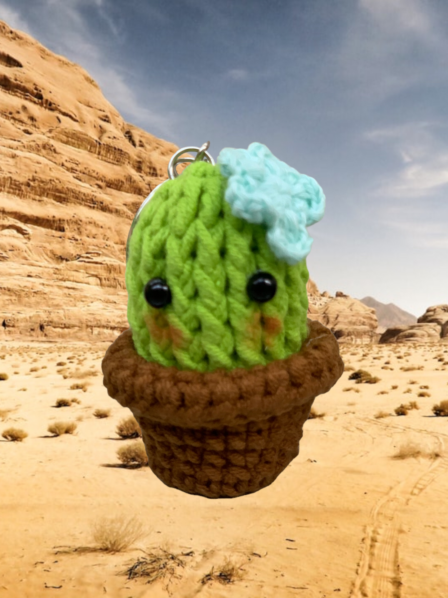 Tiny Cactus Keychain