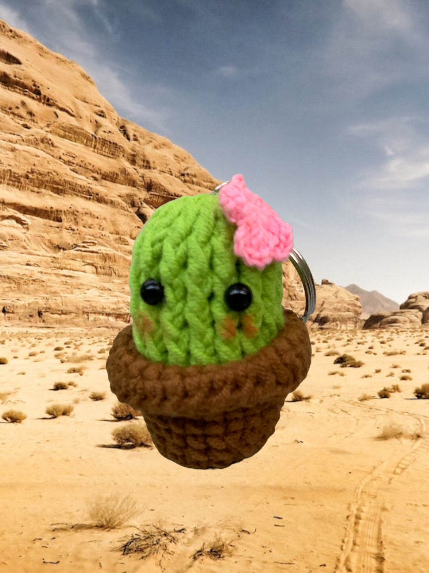 Tiny Cactus Keychain