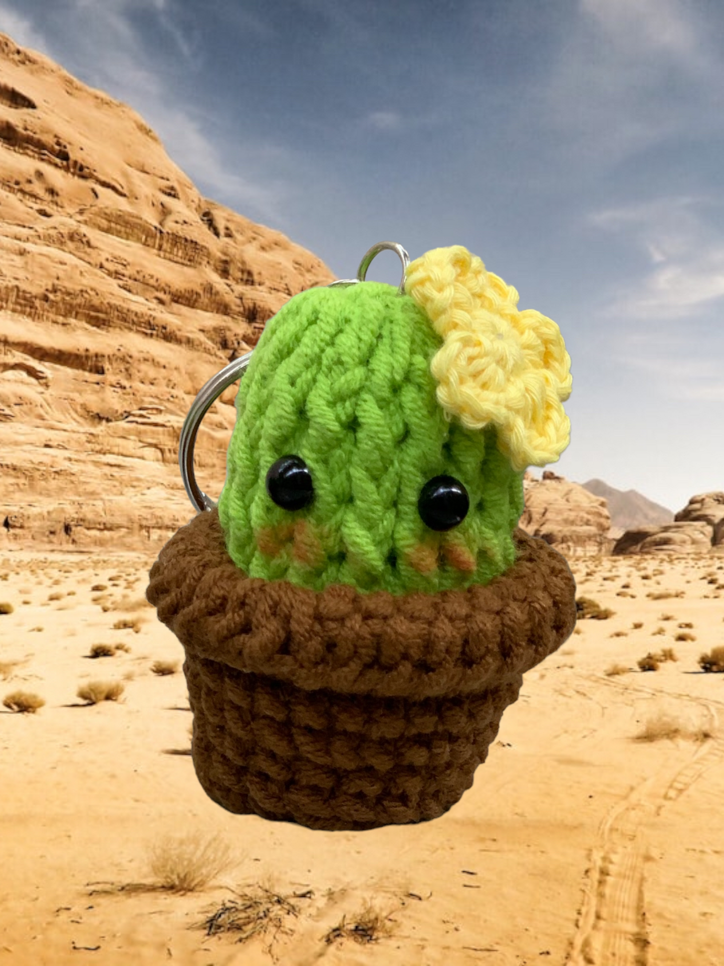 Tiny Cactus Keychain